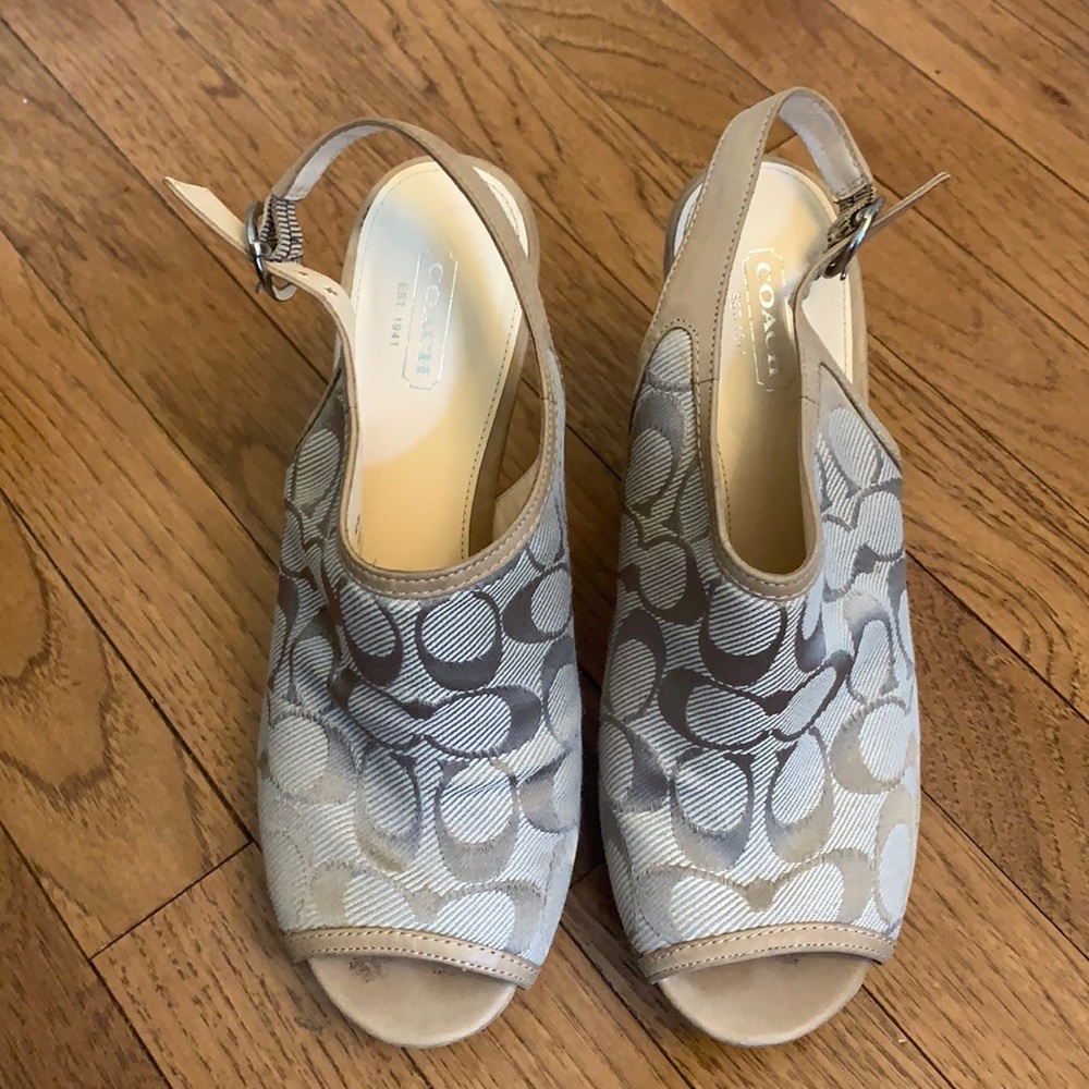 Coach wedges size 9